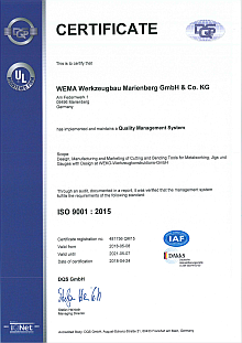 ISO 9001 (WEMA Werkzeugbau Marienberg)